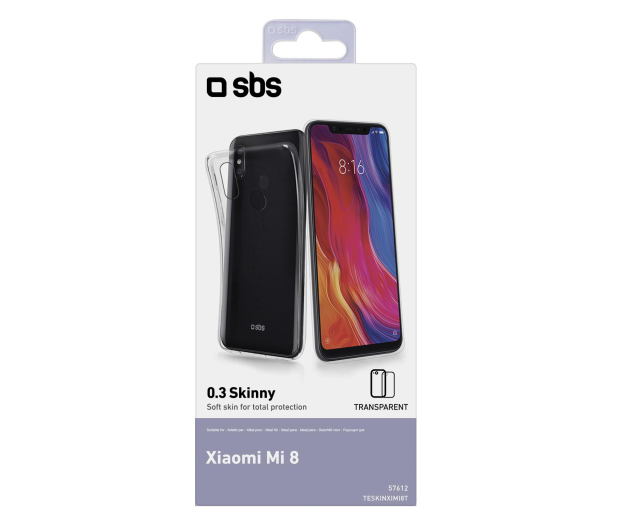 SBS Etui Skinny do Xiaomi Mi 8 przezroczyste - 1451270 - zdjęcie 2